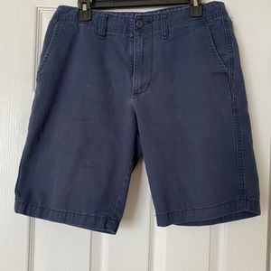 Ink Blue Khaki Non-Stretch Shorts for Men